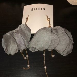 Studded hanging earrings